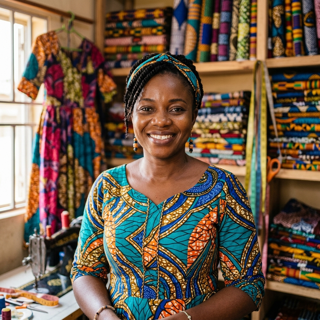Aminata, couturière professionnelle